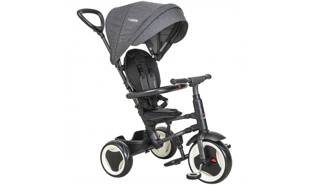 Triciclo Infantil Evolution Dobrável Melange Preto - Kiddo